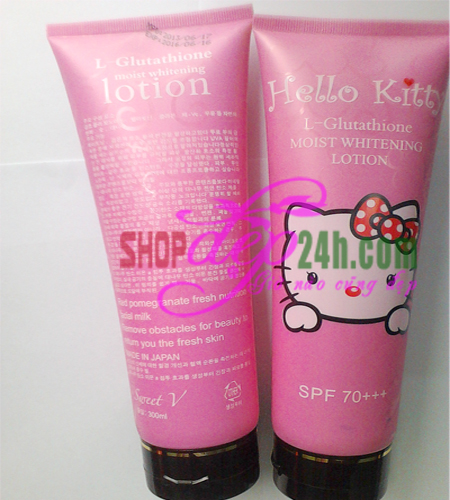 Lotion dưỡng trắng Hello kitty spf 70