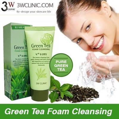 [3W Clinic] Sữa rửa mặt Green Tea Foam Cleansing