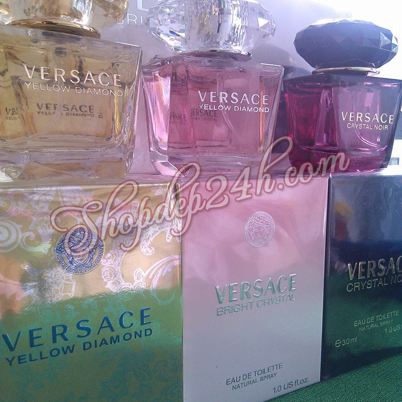 Nước hoa nữ Set 3 Versace Miniatures Collection 30ml x 3 (1 Vàng, 1 hồng, 1 đen)