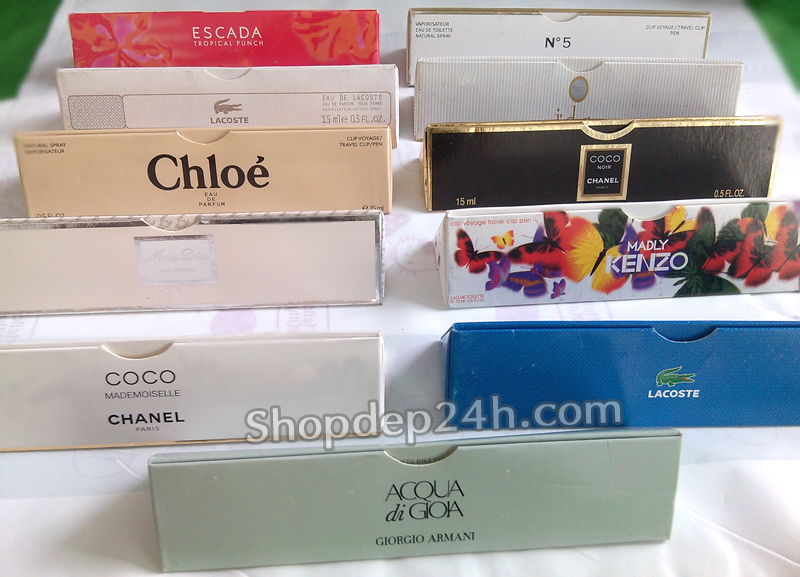Nước hoa ống các loại dạng xịt 15ml (Nước hoa Nga)