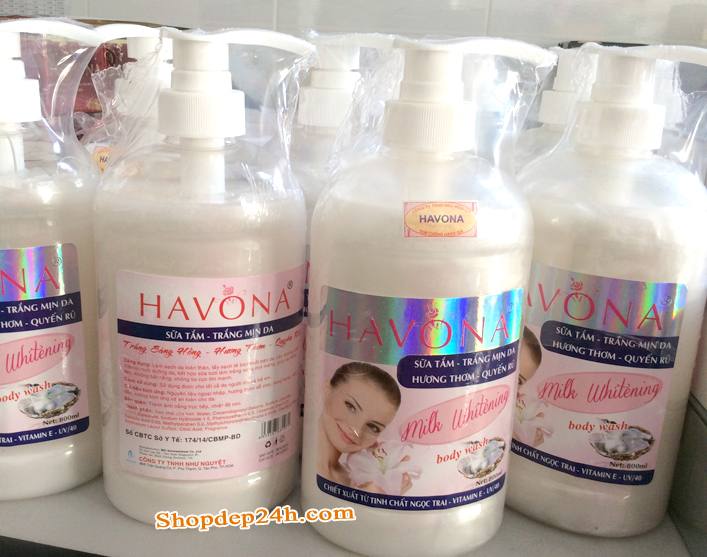 Sữa tắm Havona trắng sáng mịn da hương thơm quyến rũ