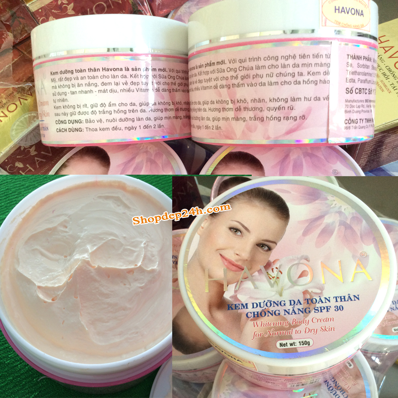 Kem dưỡng trắng Havona cô gái 150gr