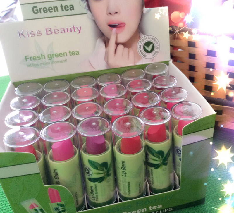 Son màu Kiss Beauty Green Tea