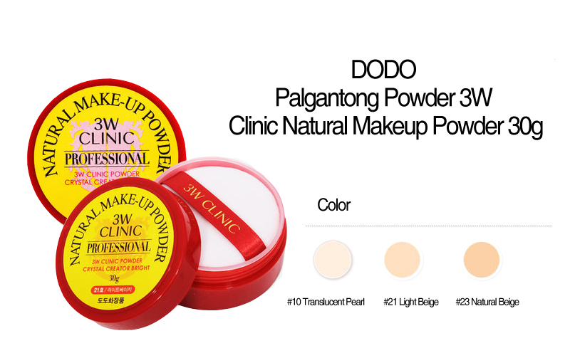 [3W CLINIC]Phấn phủ dạng bột 3W Clinic NATURAL MAKE-UP POWDER 30G