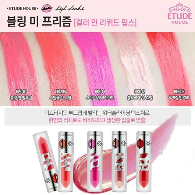 [Etude House] Son Bling Me Prism Color of Liquid Lips