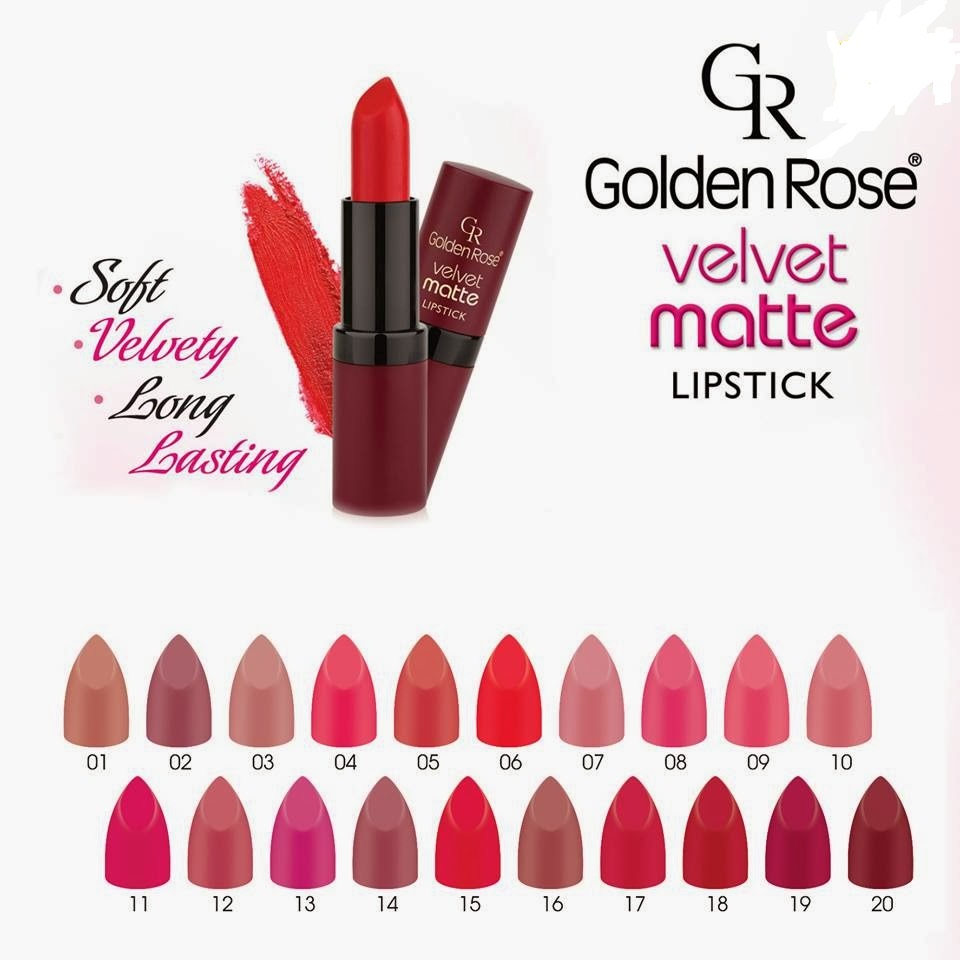 Son Golden Rose velvet matte lipstick 4.2g