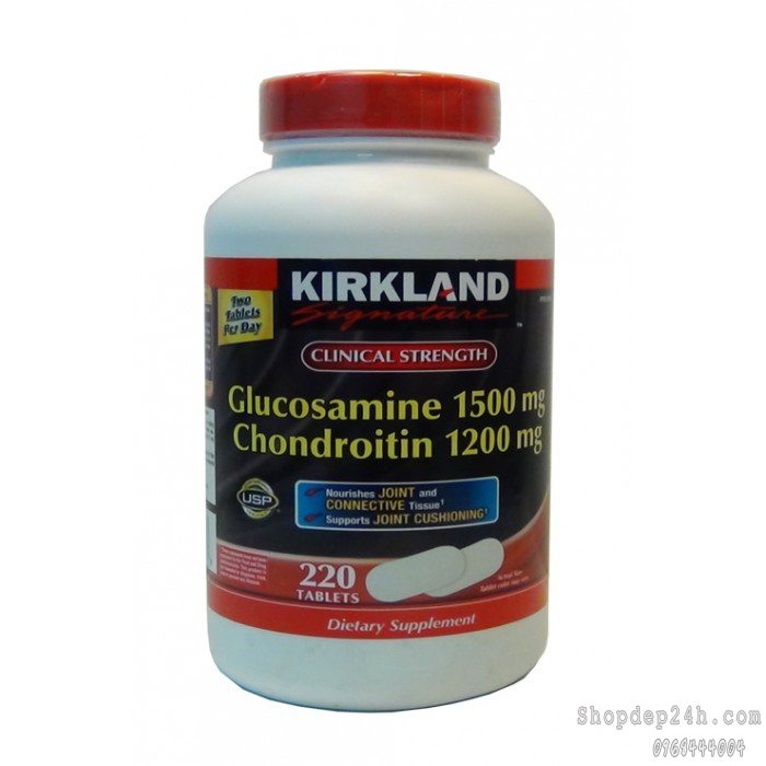 [Kirkland] Glucosamine Chondroitin Sulfate Kirkland 220 Viên - Thuốc Khớp Của Mỹ