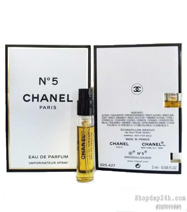 [Chanel] Vial các dòng nước hoa thương hiệu Chanel