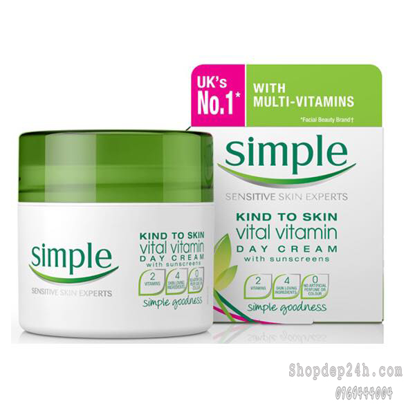 [Simple] Kem dưỡng Sensitive Skin Experts Simple