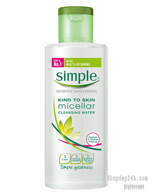 [Simple] Nước tẩy trang Simple Kind to Skin Micellar Cleansing Water