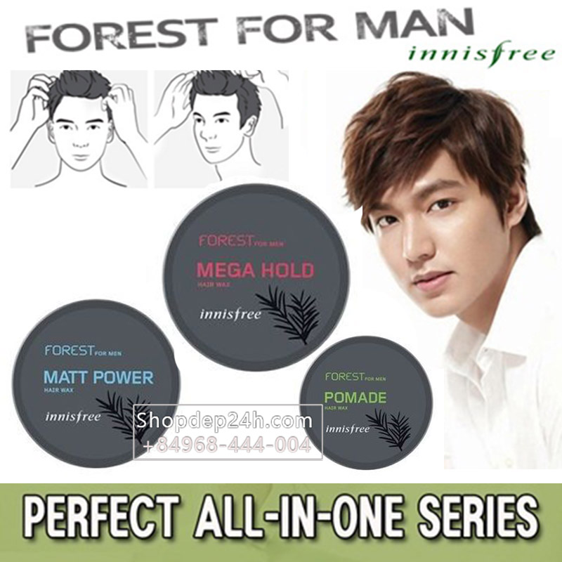 [Innisfree] Sáp wax tạo kiểu tóc Innisfree Forest For Men Hair Wax 3 kiểu - 60g